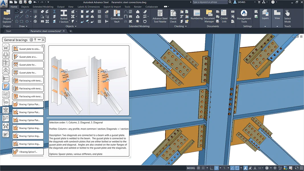 Autodesk Advanced Steel Screenshot