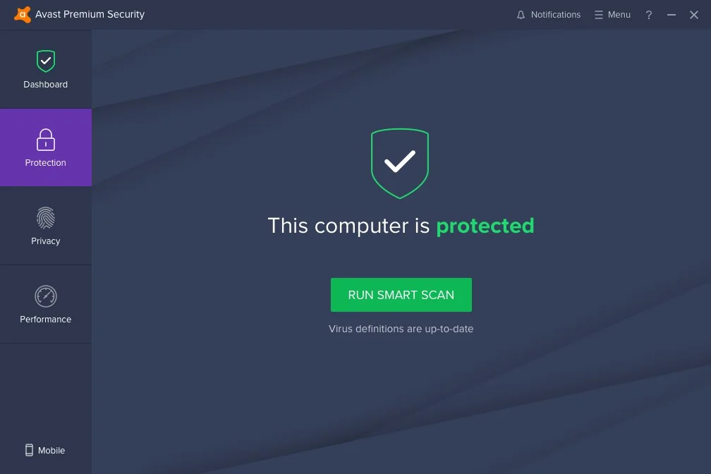 Avast Pro Premium Security Antivirus scan