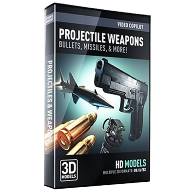 Video Copilot 3D Model Pack - Projectile Weapons