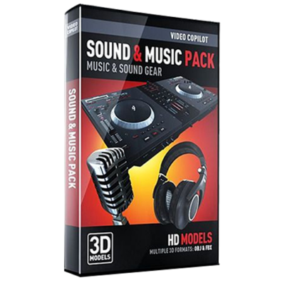 Video Copilot 3D Model Pack - Sound and Music